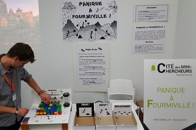 Game Panique à Fourmiville!, at the European Researchers’ Night of Toulouse, with Rémi Gouttefarde